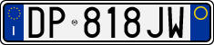 License plate of Italy, Cars (1994 year series)
