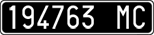 License plate of Italy, Cars (1927 year series)