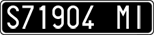 License plate of Italy, Cars (1927 year series)