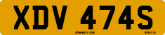 License plate of the United Kingdom, 1963 year system