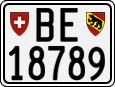 License plate of Switzerland, Motorcycles
