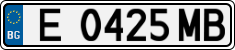 License plate of Bulgaria, Cars