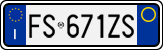 License plate of Italy, Cars (1994 year series)