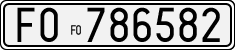 License plate of Italy, Cars (1927 year series)