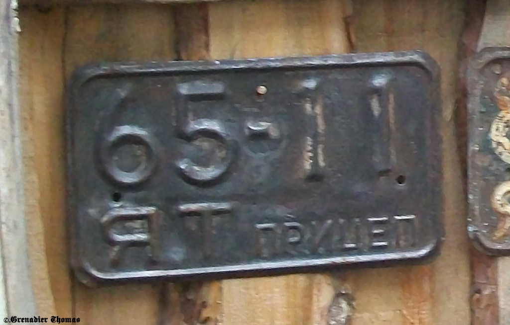 6511 ЯТ, License plate without vehicle 