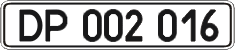 License plate Ukraine, Diplomatic