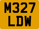 License plate of the United Kingdom, 1983 year system
