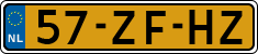 License plate of the Netherlands, Cars