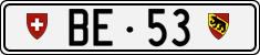 License plate of Switzerland, Cars