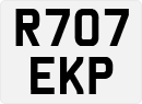 License plate of the United Kingdom, 1983 year system