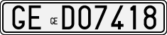 License plate of Italy, Cars (1927 year series)