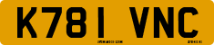 License plate of the United Kingdom, 1983 year system