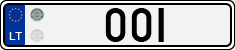 License plate of Lithuania, Vanity Plates