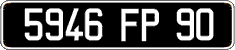 French license plate, FNI