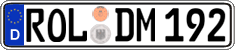 German license plate, Regular plates