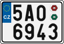 License plate of the Czech Republic, Cars (2001)
