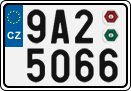 License plate of the Czech Republic, Cars (2001)