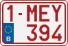 License plate of Belgium, Regular plates (2010)