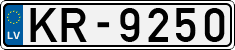 License plate of Latvia, Regular car plates