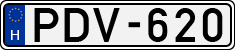 license plates of Hungary, Cars (1990)