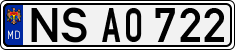 License plate of Moldova, Cars (1992)