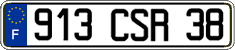 French license plate, FNI