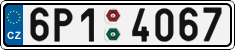 License plate of the Czech Republic, Cars (2001)