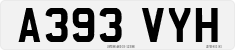 License plate of the United Kingdom, 1983 year system