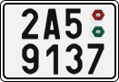 License plate of the Czech Republic, Cars (2001)