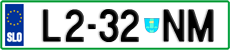 License plate of Slovenia, Trailers