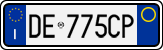 License plate of Italy, Cars (1994 year series)