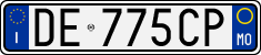 License plate of Italy, Cars (1994 year series)