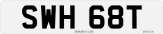License plate of the United Kingdom, 1963 year system