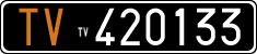 License plate of Italy, Cars (1927 year series)