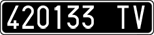 License plate of Italy, Cars (1927 year series)