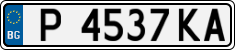 License plate of Bulgaria, Cars