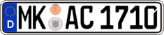 German license plate, Regular plates