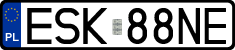 License plates of Poland, Regular car plates