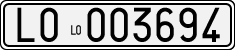 License plate of Italy, Cars (1927 year series)