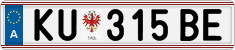 License plate of Austria, Regular plates