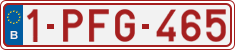 License plate of Belgium, Regular plates (2010)