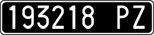 License plate of Italy, Cars (1927 year series)