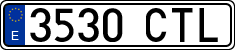 License plates of Spain, Ordinary (2000)