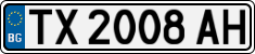 License plate of Bulgaria, Cars
