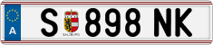 License plate of Austria, Regular plates