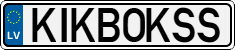 License plate of Latvia, Vanity Plates