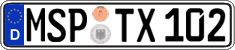 German license plate, Regular plates