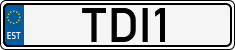 License plate of Estonia, Vanity Plates