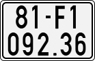 License plate of Vietnam, Motorcycles