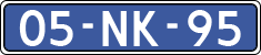 License plate of the Netherlands, Cars